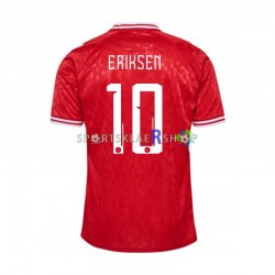 Danmark drakt Eriksen 10 Hjemmetrøye Kort erm Euro 2024 , Herre