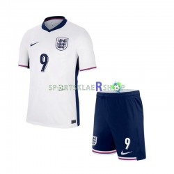England drakt Harry Kane 9 Hjemmetrøye Kort erm Euro 2024 , Barnesett
