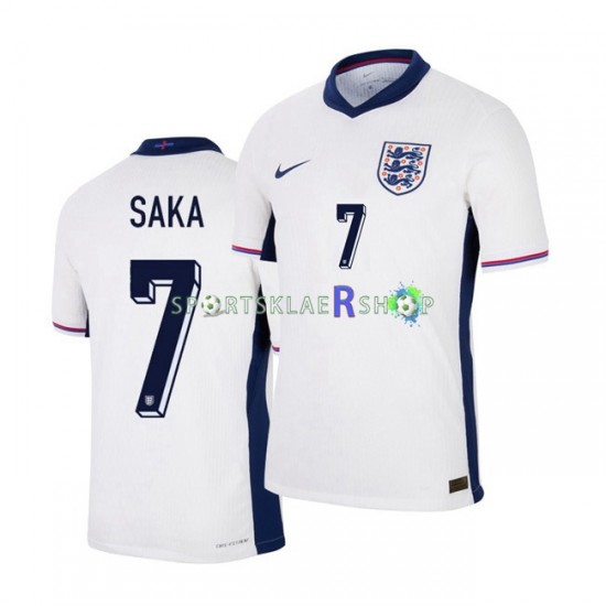 England drakt Saka 7 Hjemmetrøye Kort erm Euro 2024 , Herre