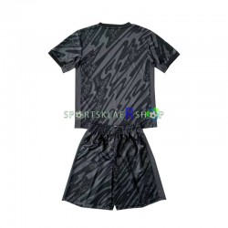 Frankrike drakt Keeper Bortetrøye Kort erm Euro 2024 , Barnesett