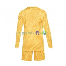 Frankrike drakt Keeper Hjemmetrøye Lang erm Euro 2024 , Barnesett