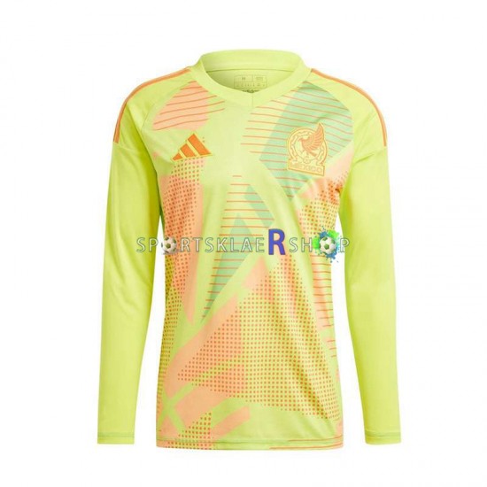 Mexico drakt Keeper Bortetrøye Lang erm Euro 2024 , Herre