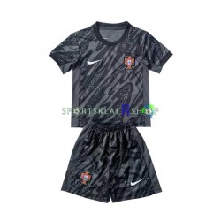 Portugal drakt Keeper Bortetrøye Kort erm Euro 2024 , Barnesett