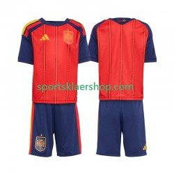 Spania drakt Hjemmetrøye Kort erm VM 2026 , Barnesett