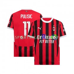 AC Milan drakt UCL Font PULISIC 11 Hjemmetrøye Kort erm 2024-2025 , Herre AC Milan drakt UCL Font PULISIC 11 Hjemmetrøye Kort erm 2024-2025 , Herre