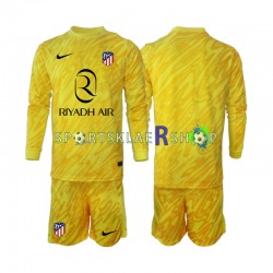 Atlético Madrid drakt Keeper Tredjetrøye Lang erm 2024-2025 , Barnesett