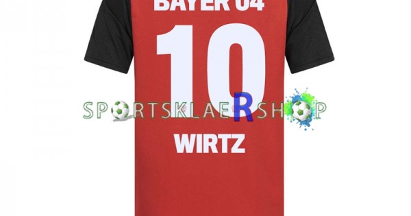 Flocage Personnalisé Florian WIRTZ #10 - Maillot Bayer Leverkusen Domicile 2024/2025 (Enfant)