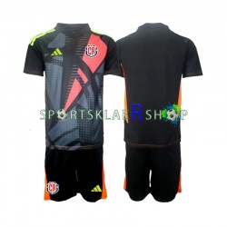 Costa Rica drakt Keeper Tredjetrøye Kort erm 2024 Svart , Barnesett