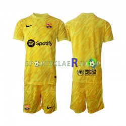 FC Barcelona drakt Keeper Bortetrøye Kort erm 2024-2025 , Barnesett