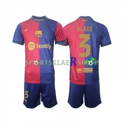FC Barcelona drakt UCL Font Blade 3 Hjemmetrøye Kort erm 2024-2025 , Barnesett