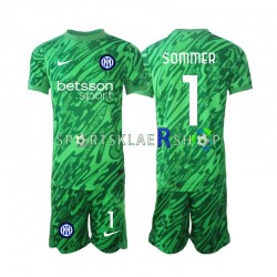 Inter Milan drakt Yann Sommer 1 Keeper Hjemmetrøye Kort erm 2024-2025 , Barnesett