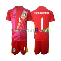 Italia drakt Donnarumma 1 Keeper Tredjetrøye Kort erm Euro 2024 , Barnesett