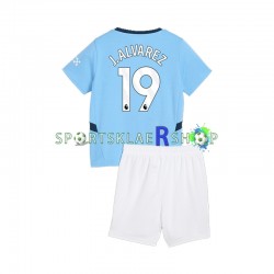 Manchester City drakt Julian Alvarez 19 Hjemmetrøye Kort erm 2024-2025 , Barnesett