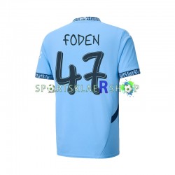 Manchester City drakt UCL Font FODEN 47 Hjemmetrøye Kort erm 2024-2025 , Herre