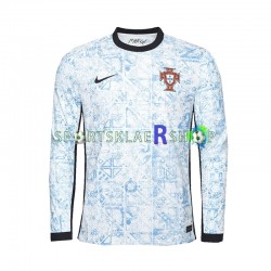 Portugal drakt Bortetrøye Lang erm Euro 2024 , Herre