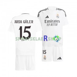 Real Madrid drakt Arda Guler 15 Hjemmetrøye Kort erm 2024-2025 , Barnesett