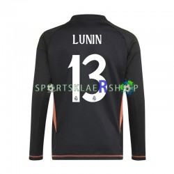 Real Madrid drakt Andriy Lunin 13 Keeper Bortetrøye Lang erm 2024-2025 Blå , Herre