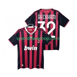 AC Milan drakt BECKHAM 32 2009 Retro Hjemmetrøye Kort erm 2010 , Herre