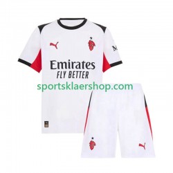 AC Milan drakt Bortetrøye Kort erm 2025-2026 , Barnesett