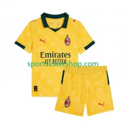 AC Milan drakt Tredjetrøye Kort erm 2025-2026 , Barnesett