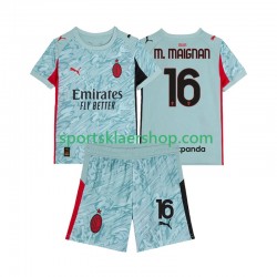 AC Milan drakt Mike Maignan 16 Keeper Hjemmetrøye Kort erm 2025-2026 , Barnesett AC Milan drakt Mike Maignan 16 Keeper Hjemmetrøye Kort erm 2025-2026 , Barnesett