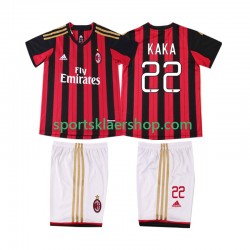 AC Milan drakt KAKA 22 2013 2014 Retro Hjemmetrøye Kort erm , Barnesett AC Milan drakt KAKA 22 2013 2014 Retro Hjemmetrøye Kort erm , Barnesett
