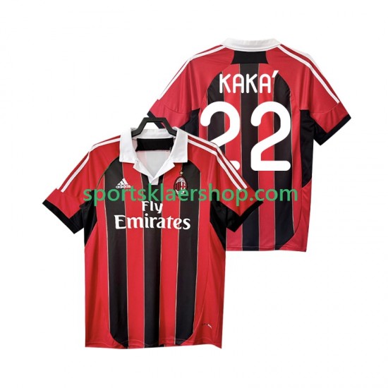 AC Milan drakt KAKA 22 2012 2013 Retro Hjemmetrøye Kort erm , Herre