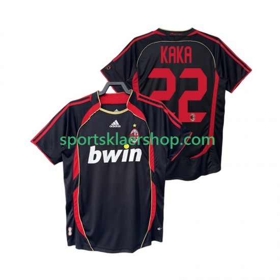 AC Milan drakt KAKA 22 2007 Retro Tredjetrøye Kort erm 2006 , Herre