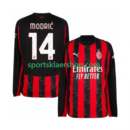 AC Milan drakt Modrić Luca 14 Hjemmetrøye Lang erm 2025-2026 , Herre