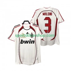 AC Milan drakt MALDINI 3 2007 Retro Bortetrøye Kort erm 2006 , Herre AC Milan drakt MALDINI 3 2007 Retro Bortetrøye Kort erm 2006 , Herre