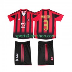 AC Milan drakt MALDINI 3 2005 Retro Hjemmetrøye Kort erm 2004 , Barnesett AC Milan drakt MALDINI 3 2005 Retro Hjemmetrøye Kort erm 2004 , Barnesett