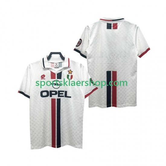 AC Milan drakt 1996 1997 Retro Bortetrøye Kort erm , Herre