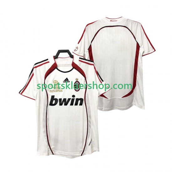 AC Milan drakt 2007 Retro Bortetrøye Kort erm 2006 , Herre