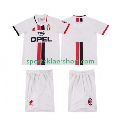 AC Milan drakt 1996 1997 Retro Bortetrøye Kort erm , Barnesett