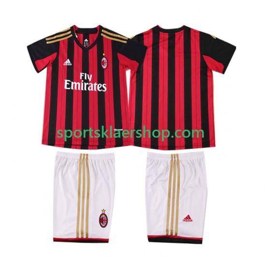 AC Milan drakt 2013 2014 Retro Hjemmetrøye Kort erm , Barnesett