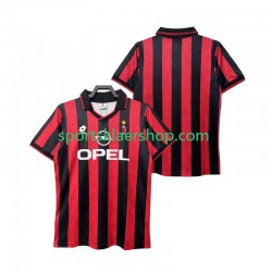 AC Milan drakt 1995 1996 Retro Hjemmetrøye Kort erm , Herre