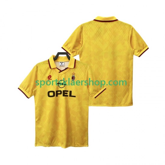 AC Milan drakt 1995 1996 Retro Tredjetrøye Kort erm , Herre