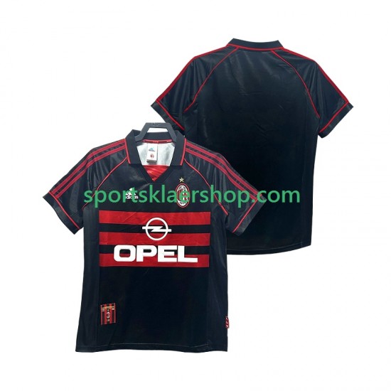 AC Milan drakt 1998 Retro Tredjetrøye Kort erm 1999 , Herre