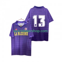 Fiorentina drakt 13 1989 Retro Hjemmetrøye Kort erm 1990 , Herre
