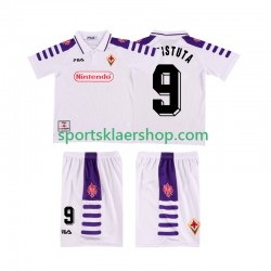 Fiorentina drakt BASTUTA 9 1998 Retro Bortetrøye Kort erm 1999 , Barnesett