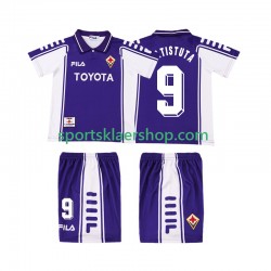 Fiorentina drakt BASTUTA 9 2000 Retro Hjemmetrøye Kort erm 1999 , Barnesett