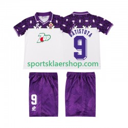Fiorentina drakt BATISTUTA 9 1992 1993 Retro Bortetrøye Kort erm , Barnesett