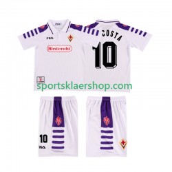 Fiorentina drakt RUI COSTA 10 1998 Retro Bortetrøye Kort erm 1999 , Barnesett