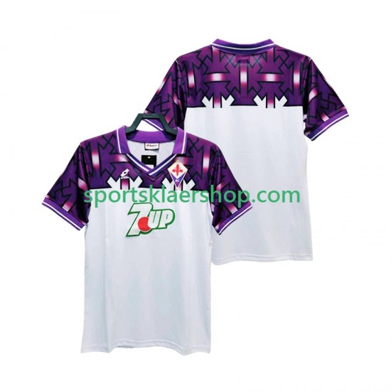 Fiorentina drakt 1992 1993 Retro Bortetrøye Kort erm , Herre