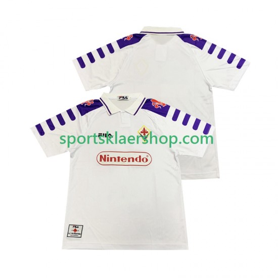 Fiorentina drakt 1998 Retro Bortetrøye Kort erm 1999 , Herre