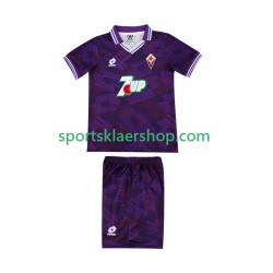 Fiorentina drakt 1992 1993 Retro Hjemmetrøye Kort erm , Barnesett