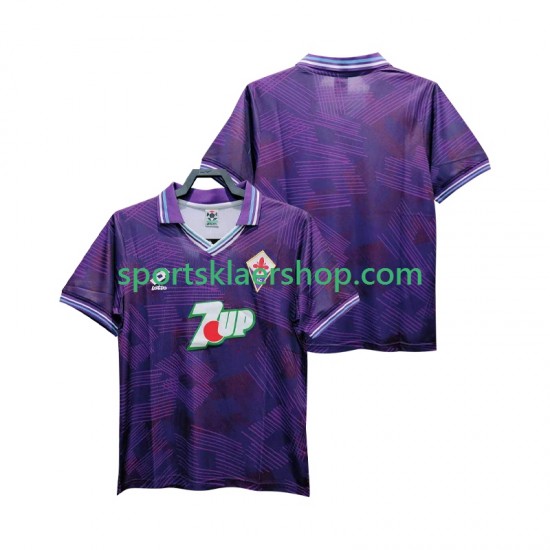 Fiorentina drakt 1992 1993 Retro Hjemmetrøye Kort erm , Herre
