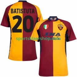 AS Roma drakt Batistuta 20 2000 2001 Retro Hjemmetrøye Kort erm , Herre AS Roma drakt Batistuta 20 2000 2001 Retro Hjemmetrøye Kort erm , Herre