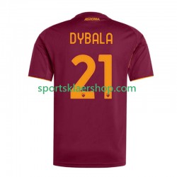AS Roma drakt Dybala 21 Hjemmetrøye Kort erm 2025-2026 , Herre