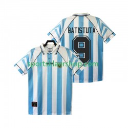 Argentina drakt BATISTUTA 9 1996 1997 Retro Hjemmetrøye Kort erm , Herre